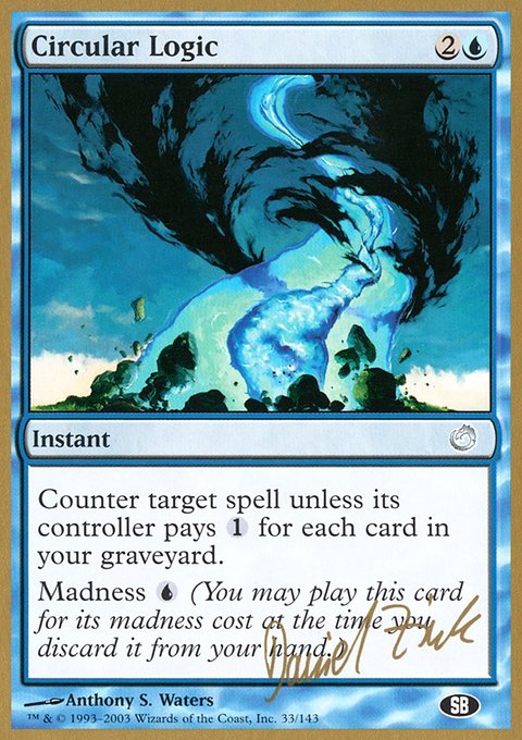 Circular Logic, World Championship Decks 2003 #dz33sb, Magic: The Gathering card