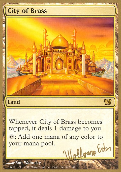 City of Brass, World Championship Decks 2003 #we322, Magic: The Gathering card