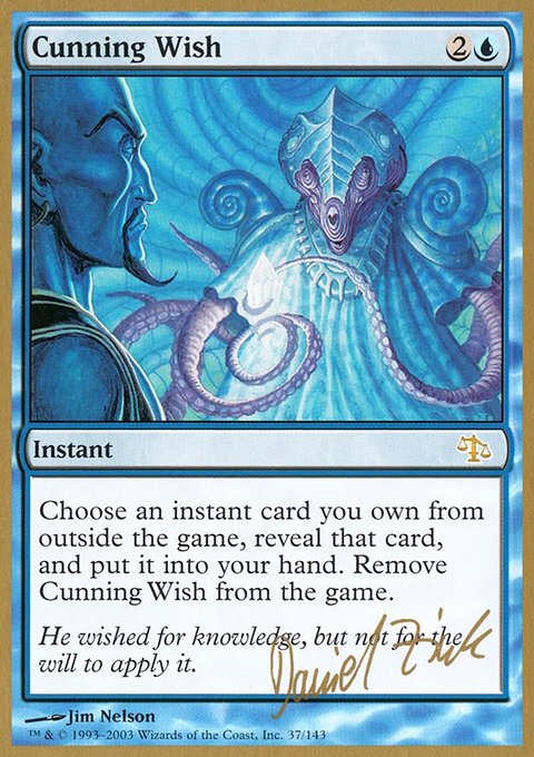 Cunning Wish, World Championship Decks 2003 #dz37, Magic: The Gathering card
