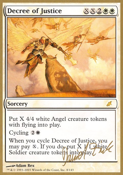 Decree of Justice, World Championship Decks 2003 #dz8, Magic: The Gathering card