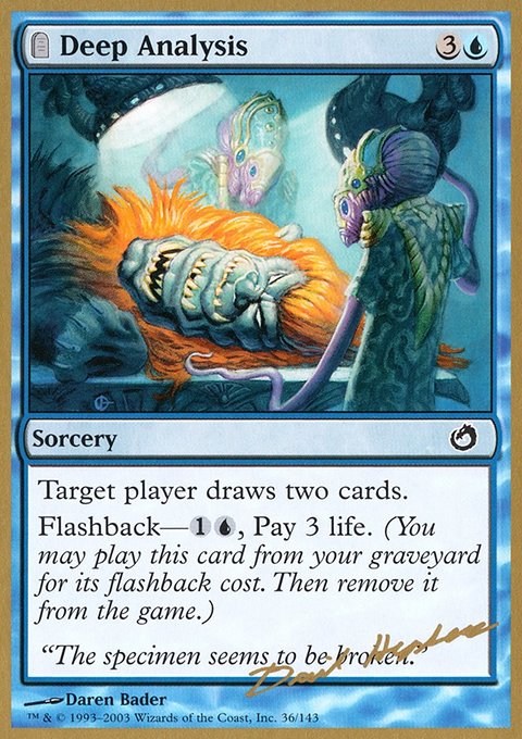 Deep Analysis, World Championship Decks 2003 #dh36, Magic: The Gathering card
