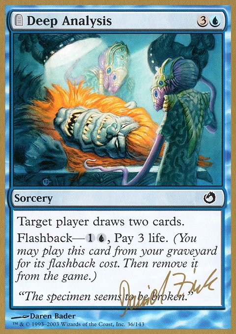 Deep Analysis, World Championship Decks 2003 #dz36, Magic: The Gathering card