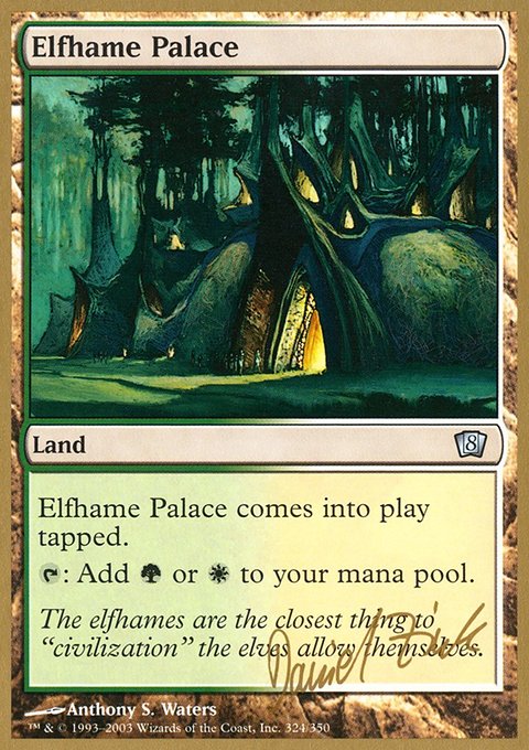 Elfhame Palace, World Championship Decks 2003 #dz324, Magic: The Gathering card