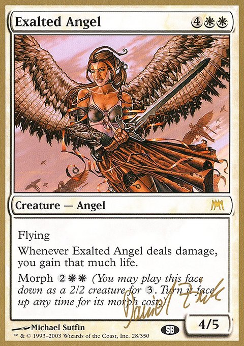 Exalted Angel, World Championship Decks 2003 #dz28sb, Magic: The Gathering card