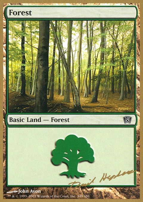 Forest, World Championship Decks 2003 #dh349, Magic: The Gathering card