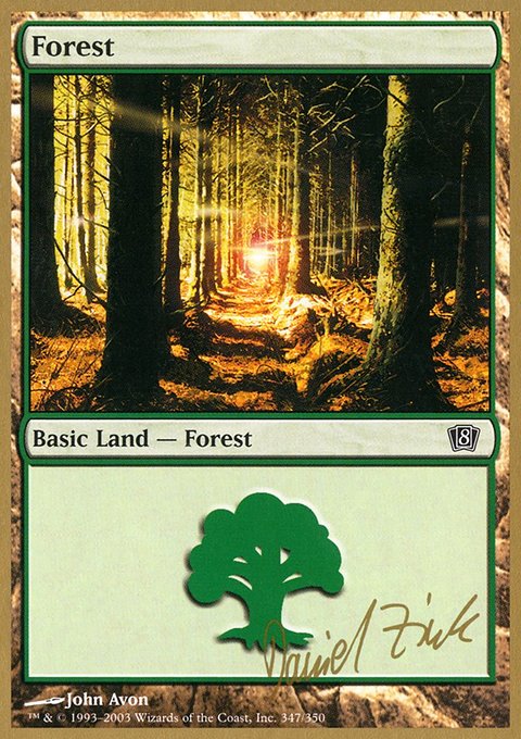 Forest, World Championship Decks 2003 #dz347, Magic: The Gathering card