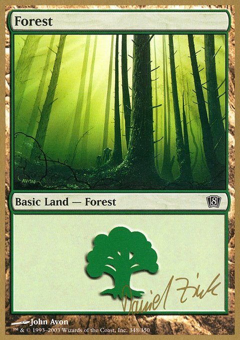 Forest, World Championship Decks 2003 #dz348, Magic: The Gathering card