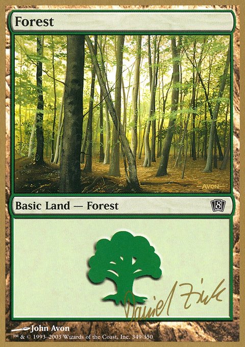 Forest, World Championship Decks 2003 #dz349, Magic: The Gathering card