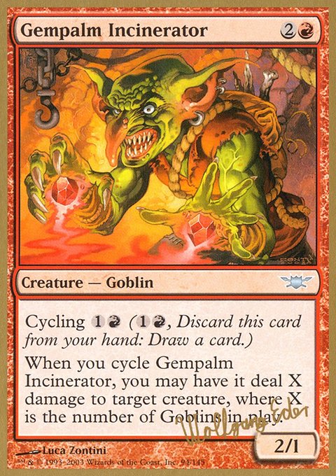 Gempalm Incinerator, World Championship Decks 2003 #we94, Magic: The Gathering card