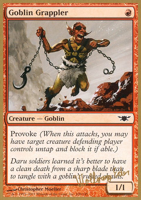 Goblin Grappler, World Championship Decks 2003 #we100, Magic: The Gathering card