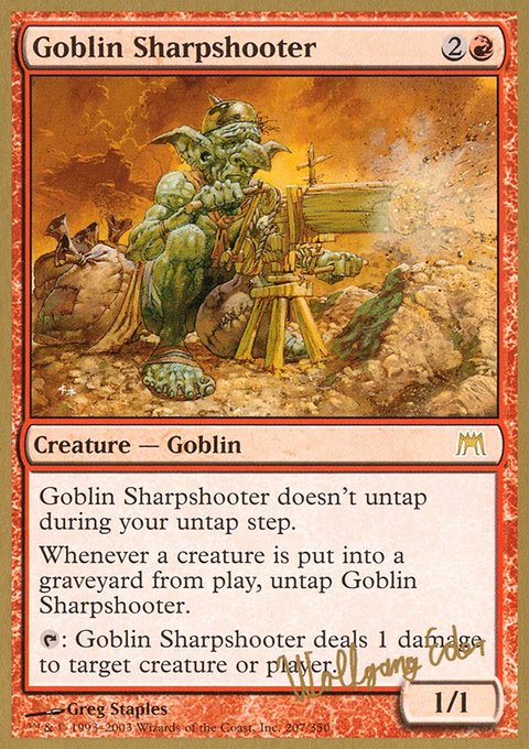 Goblin Sharpshooter, World Championship Decks 2003 #we207, Magic: The Gathering card