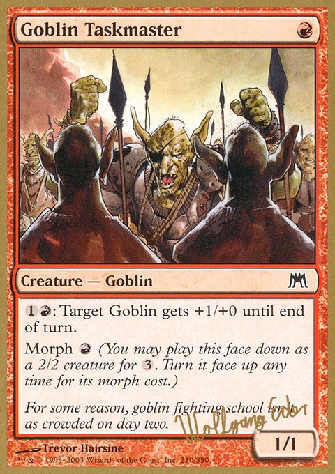 Goblin Taskmaster, World Championship Decks 2003 #we210, Magic: The Gathering card