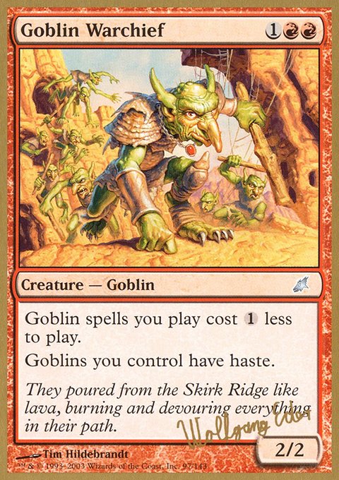 Goblin Warchief, World Championship Decks 2003 #we97, Magic: The Gathering card