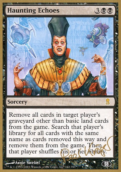 Haunting Echoes, World Championship Decks 2003 #pk142sb, Magic: The Gathering card
