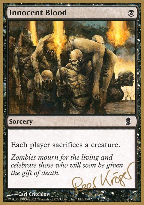 Innocent Blood, World Championship Decks 2003 #pk145, Magic: The Gathering card