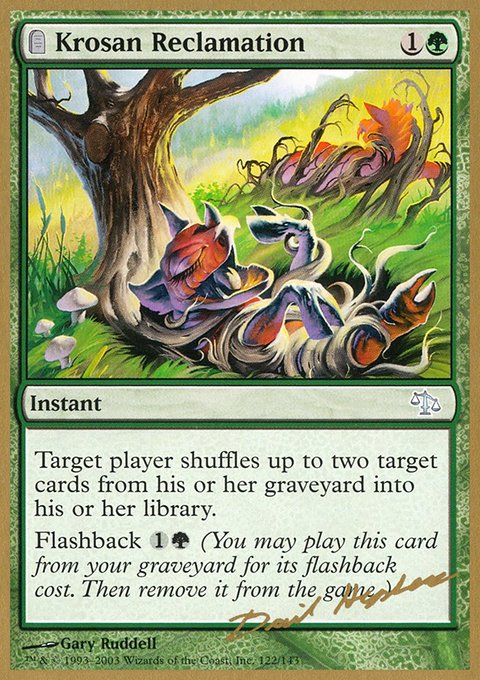 Krosan Reclamation, World Championship Decks 2003 #dh122, Magic: The Gathering card