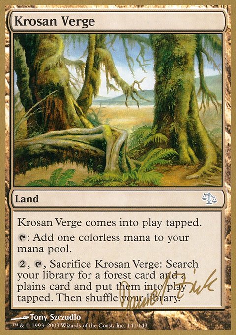 Krosan Verge, World Championship Decks 2003 #dz141, Magic: The Gathering card