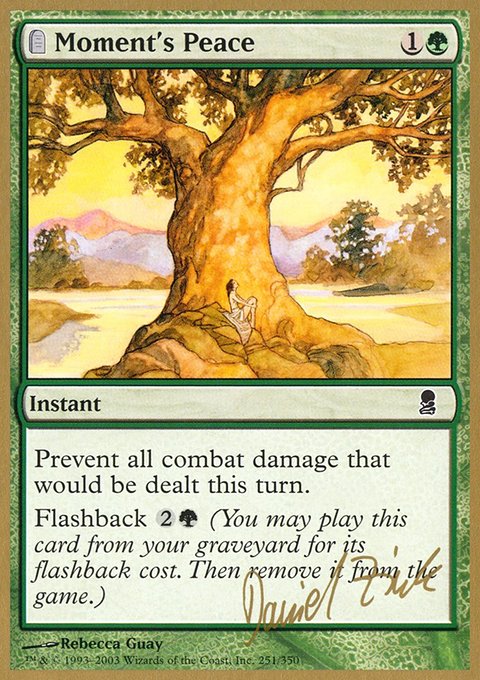 Moment's Peace, World Championship Decks 2003 #dz251, Magic: The Gathering card