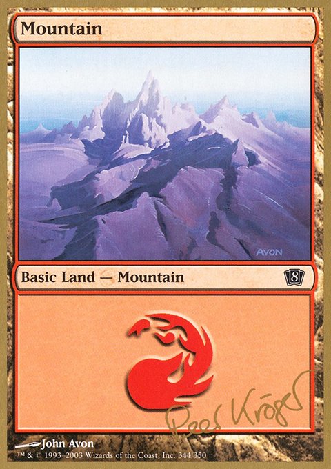 Mountain, World Championship Decks 2003 #pk344, Magic: The Gathering card