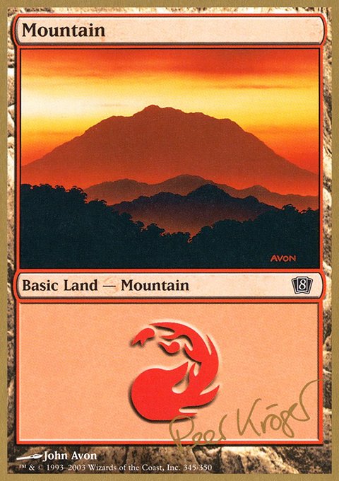 Mountain, World Championship Decks 2003 #pk345, Magic: The Gathering card