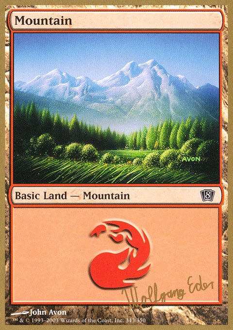 Mountain, World Championship Decks 2003 #we343, Magic: The Gathering card