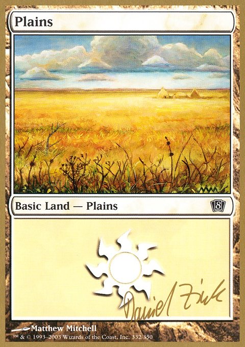 Plains, World Championship Decks 2003 #dz332, Magic: The Gathering card