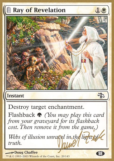 Ray of Revelation, World Championship Decks 2003 #dz20sb, Magic: The Gathering card