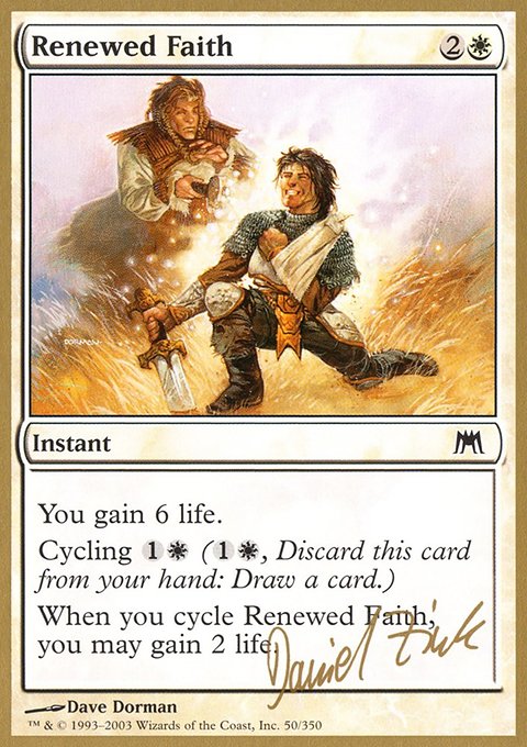 Renewed Faith, World Championship Decks 2003 #dz50, Magic: The Gathering card