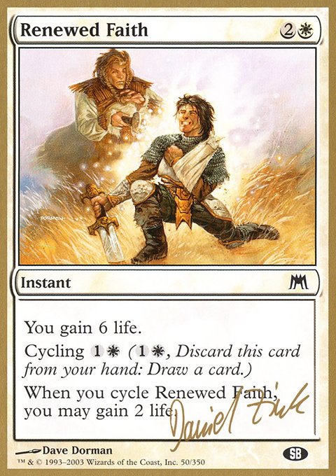 Renewed Faith, World Championship Decks 2003 #dz50sb, Magic: The Gathering card