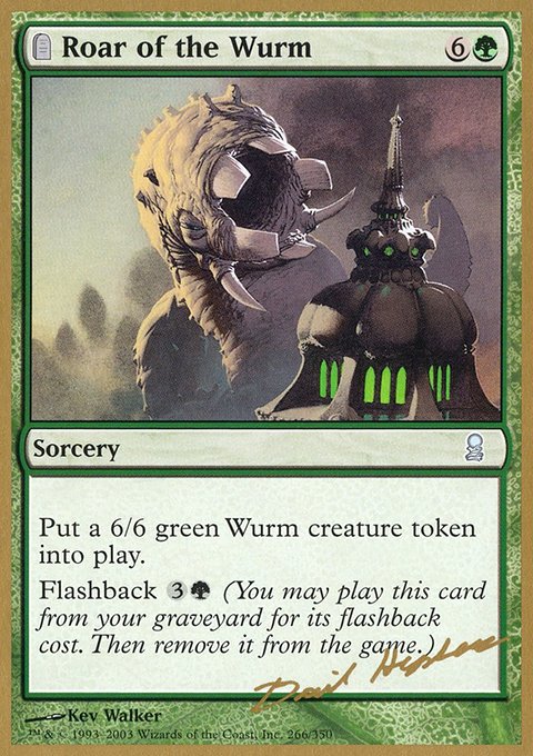 Roar of the Wurm, World Championship Decks 2003 #dh266, Magic: The Gathering card