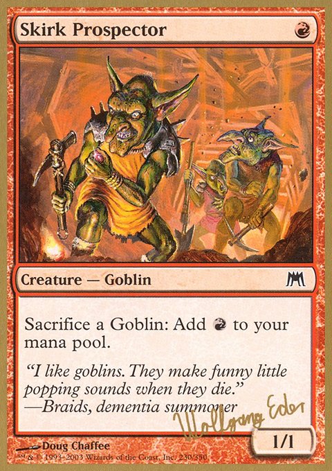 Skirk Prospector, World Championship Decks 2003 #we230, Magic: The Gathering card