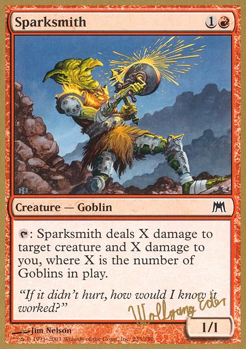 Sparksmith, World Championship Decks 2003 #we235, Magic: The Gathering card