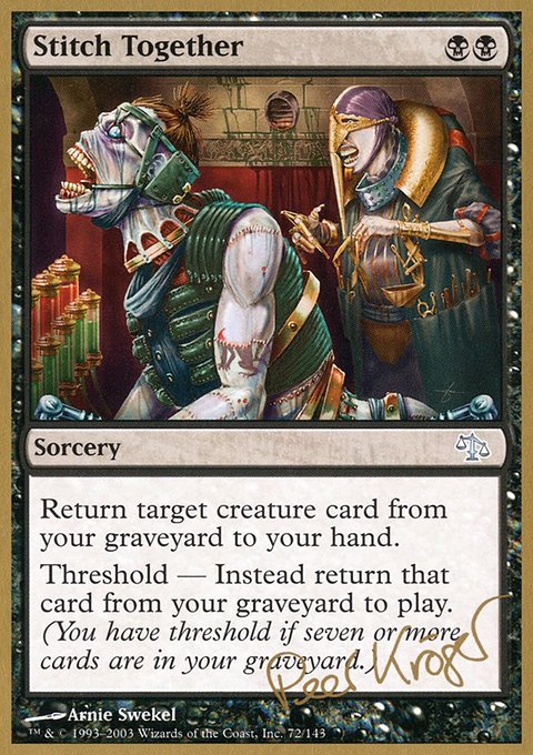 Stitch Together, World Championship Decks 2003 #pk72, Magic: The Gathering card
