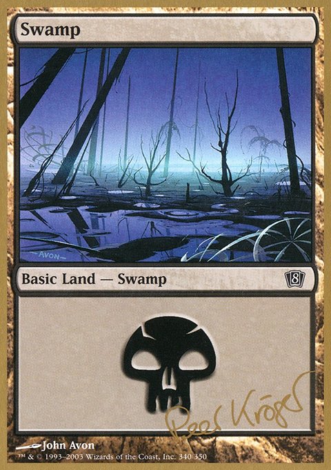 Swamp, World Championship Decks 2003 #pk340, Magic: The Gathering card