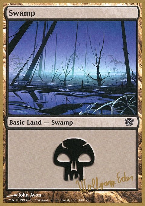 Swamp, World Championship Decks 2003 #we340, Magic: The Gathering card