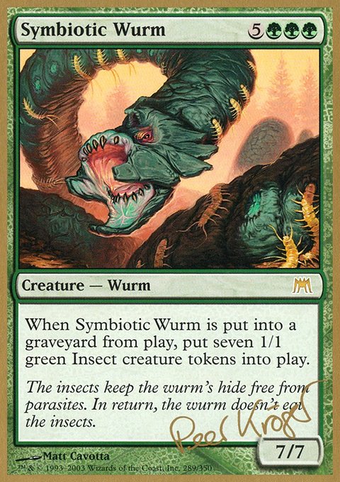 Symbiotic Wurm, World Championship Decks 2003 #pk289, Magic: The Gathering card
