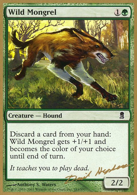 Wild Mongrel, World Championship Decks 2003 #dh283, Magic: The Gathering card