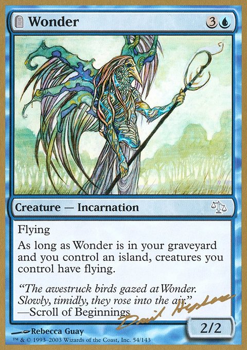 Wonder, World Championship Decks 2003 #dh54, Magic: The Gathering card
