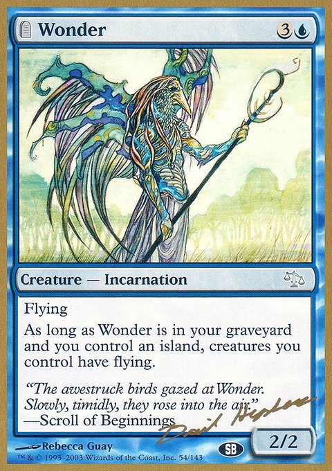 Wonder, World Championship Decks 2003 #dh54sb, Magic: The Gathering card