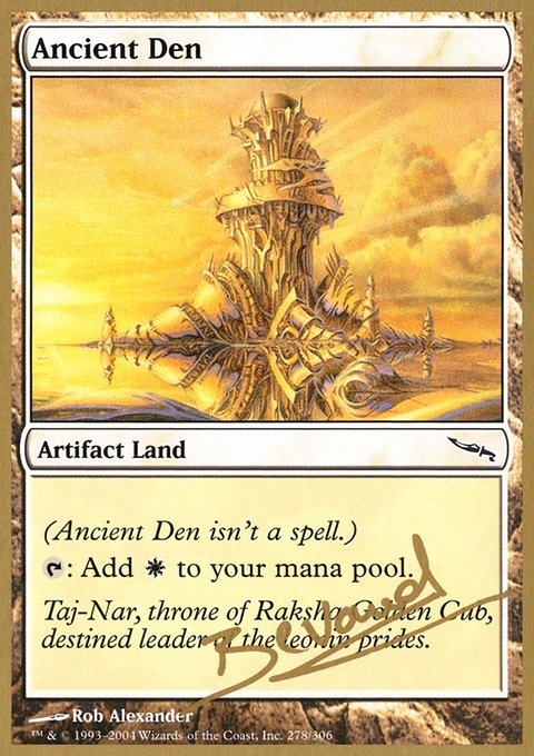 Ancient Den, World Championship Decks 2004 #mb278, Magic: The Gathering card