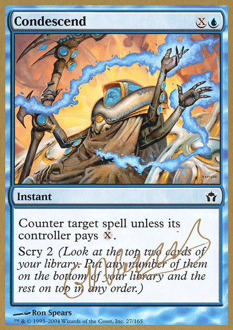 Condescend, World Championship Decks 2004 #gn27, Magic: The Gathering card