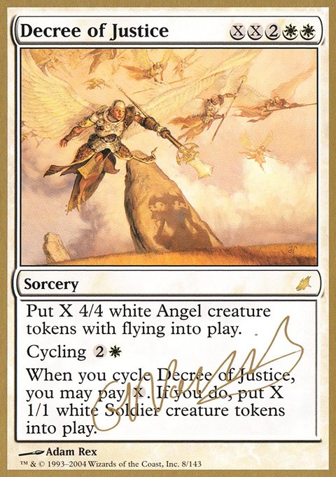 Decree of Justice, World Championship Decks 2004 #gn8, Magic: The Gathering card