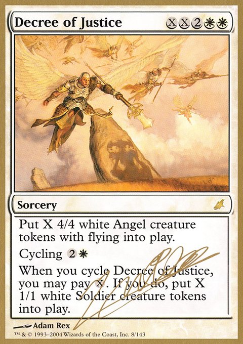 Decree of Justice, World Championship Decks 2004 #jn8, Magic: The Gathering card