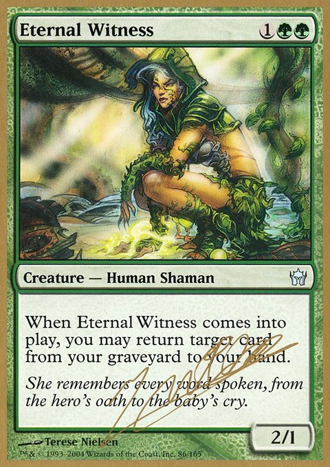 Eternal Witness, World Championship Decks 2004 #jn86, Magic: The Gathering card