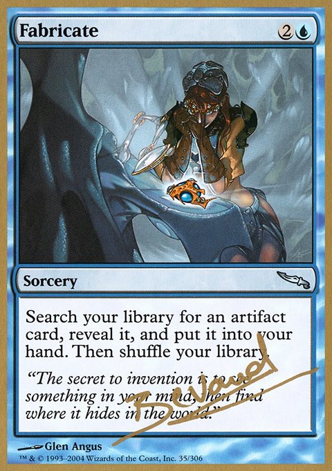 Fabricate, World Championship Decks 2004 #mb35, Magic: The Gathering card