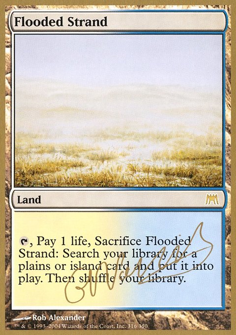 Flooded Strand, World Championship Decks 2004 #gn316, Magic: The Gathering card