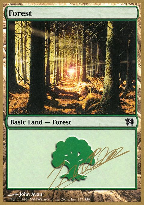 Forest, World Championship Decks 2004 #jn347, Magic: The Gathering card