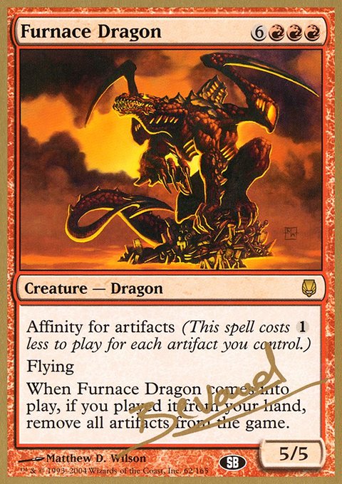 Furnace Dragon, World Championship Decks 2004 #mb62sb, Magic: The Gathering card