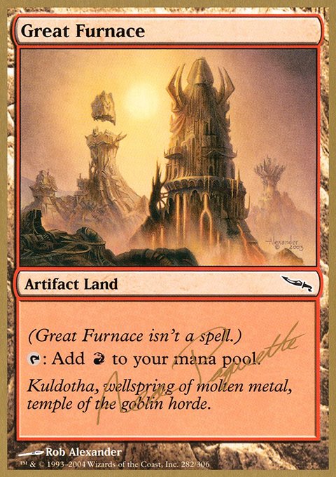 Great Furnace, World Championship Decks 2004 #ap282, Magic: The Gathering card