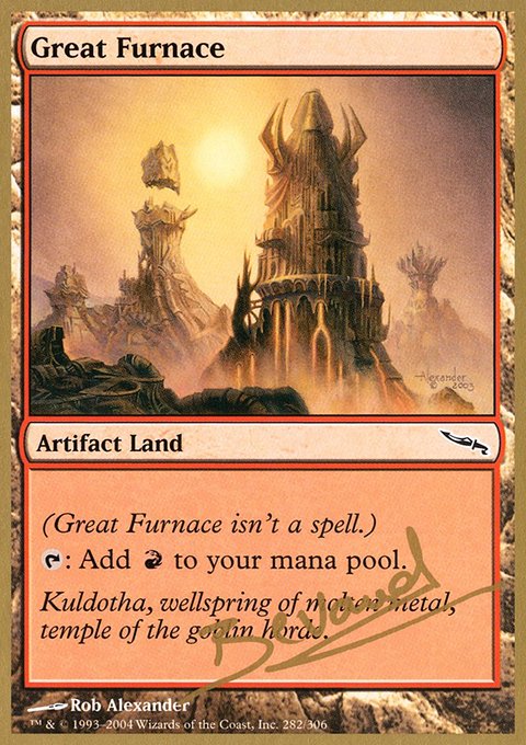 Great Furnace, World Championship Decks 2004 #mb282, Magic: The Gathering card